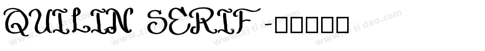 QUILIN SERIF字体转换